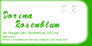 dorina rosenblum business card